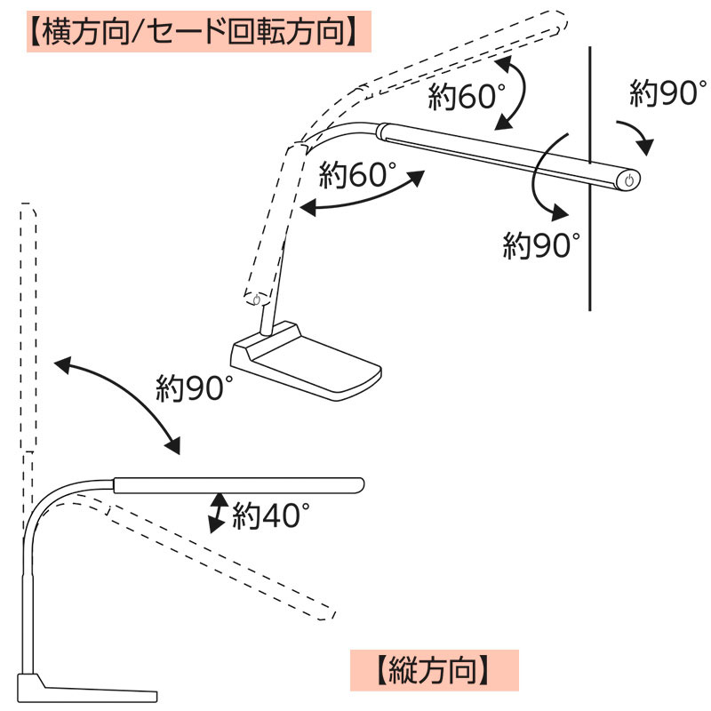 LEDデスクランプ ブラック｜DS-LS24-K 06-3726｜通販ならオーム電機