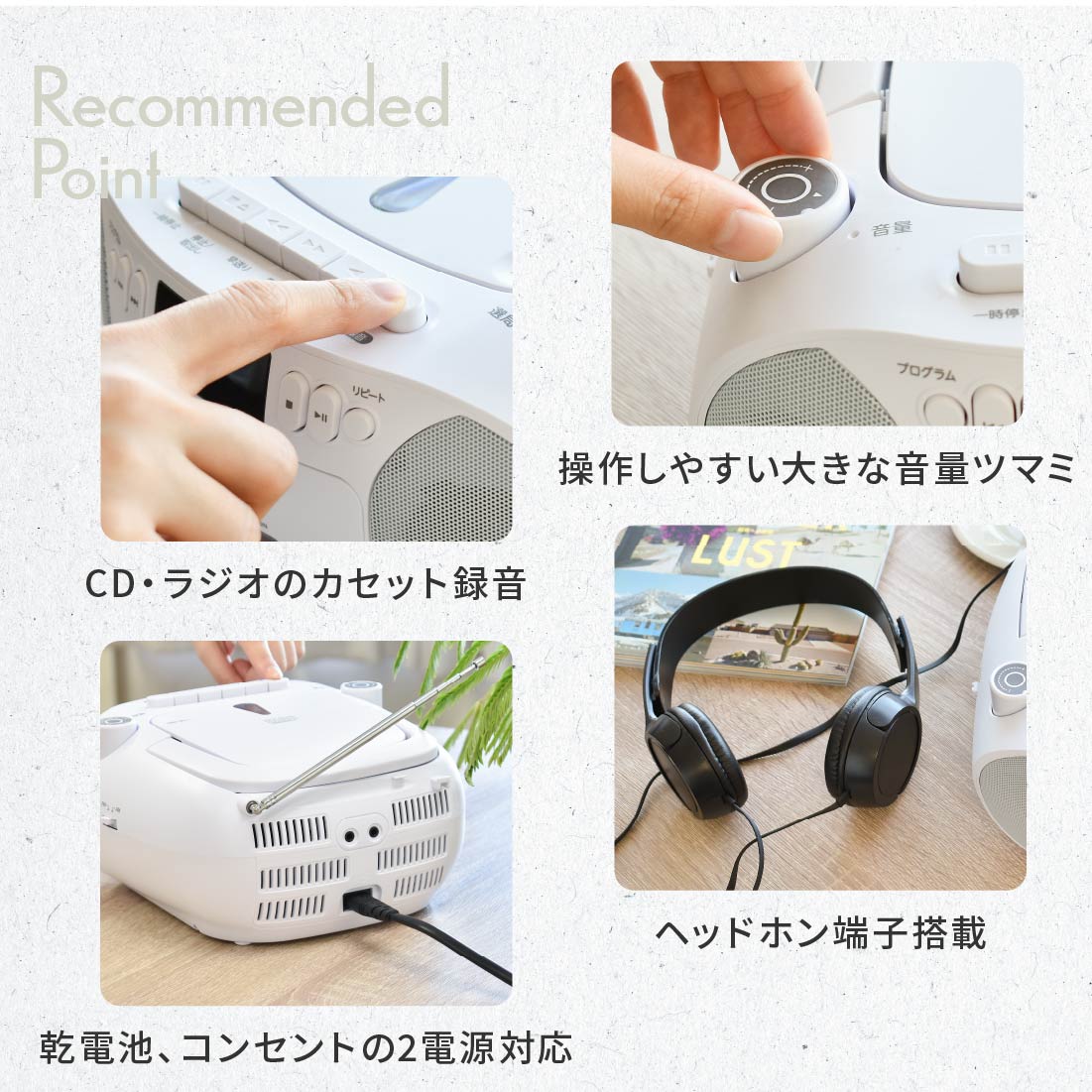 AudioComm CD饸 ۥ磻ȡRCD-320N-W 03-5561
