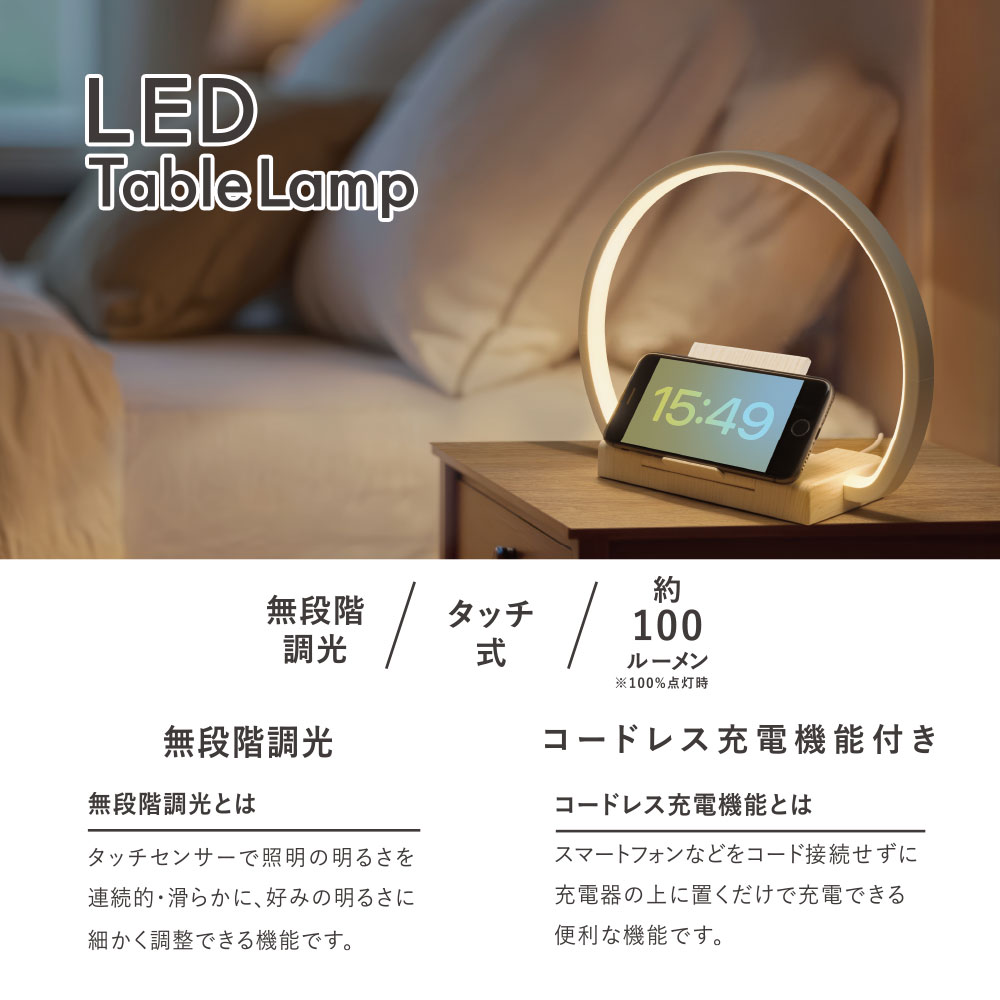 LED�ơ��֥���� �����ɥ쥹���ŵ�ǽ�դ� �ۥ磻�ȡ�TT-YQ4K-W 06-3818