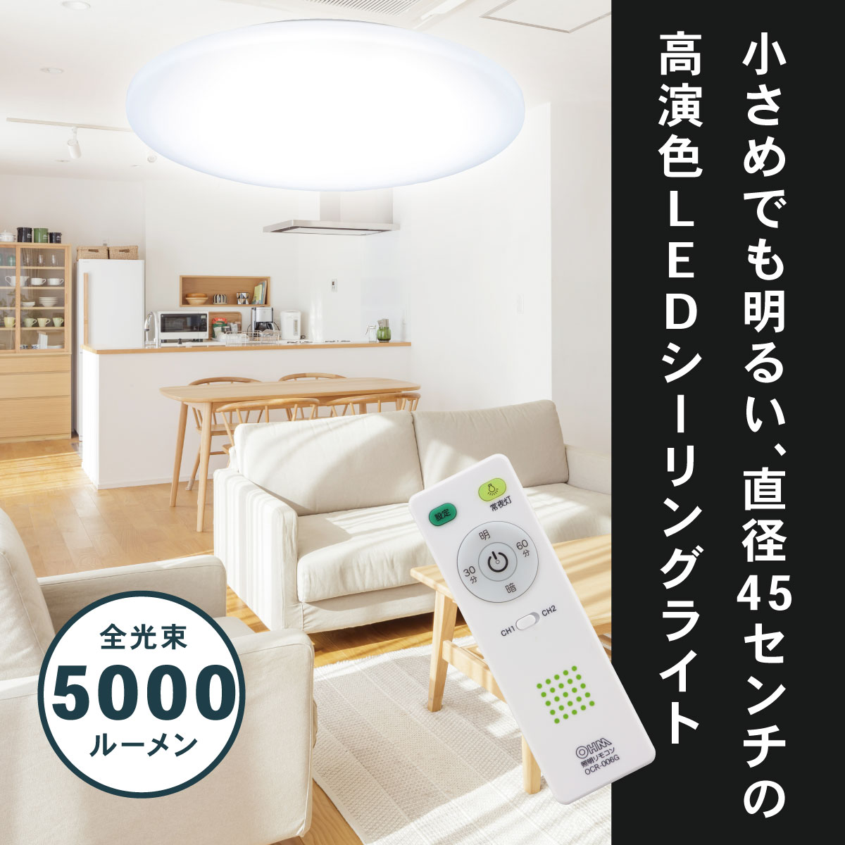 陽光LED照明「明王」シーリングライト / ブルーライトや電磁波を抑制