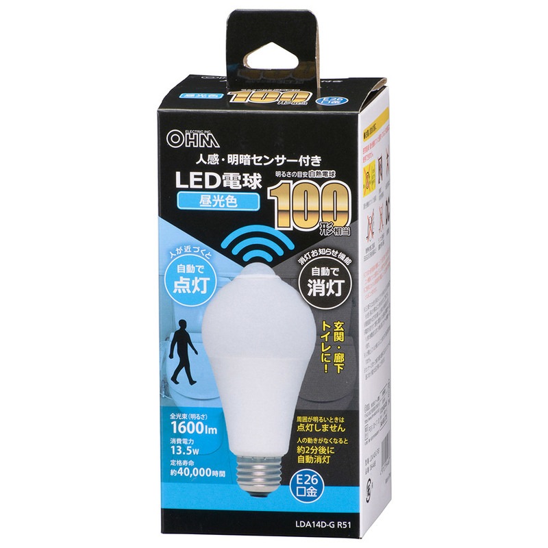 LED�ŵ� E26 100������ �ʹ����ť��󥵡��� �������LDA14D-G R51 06-4468