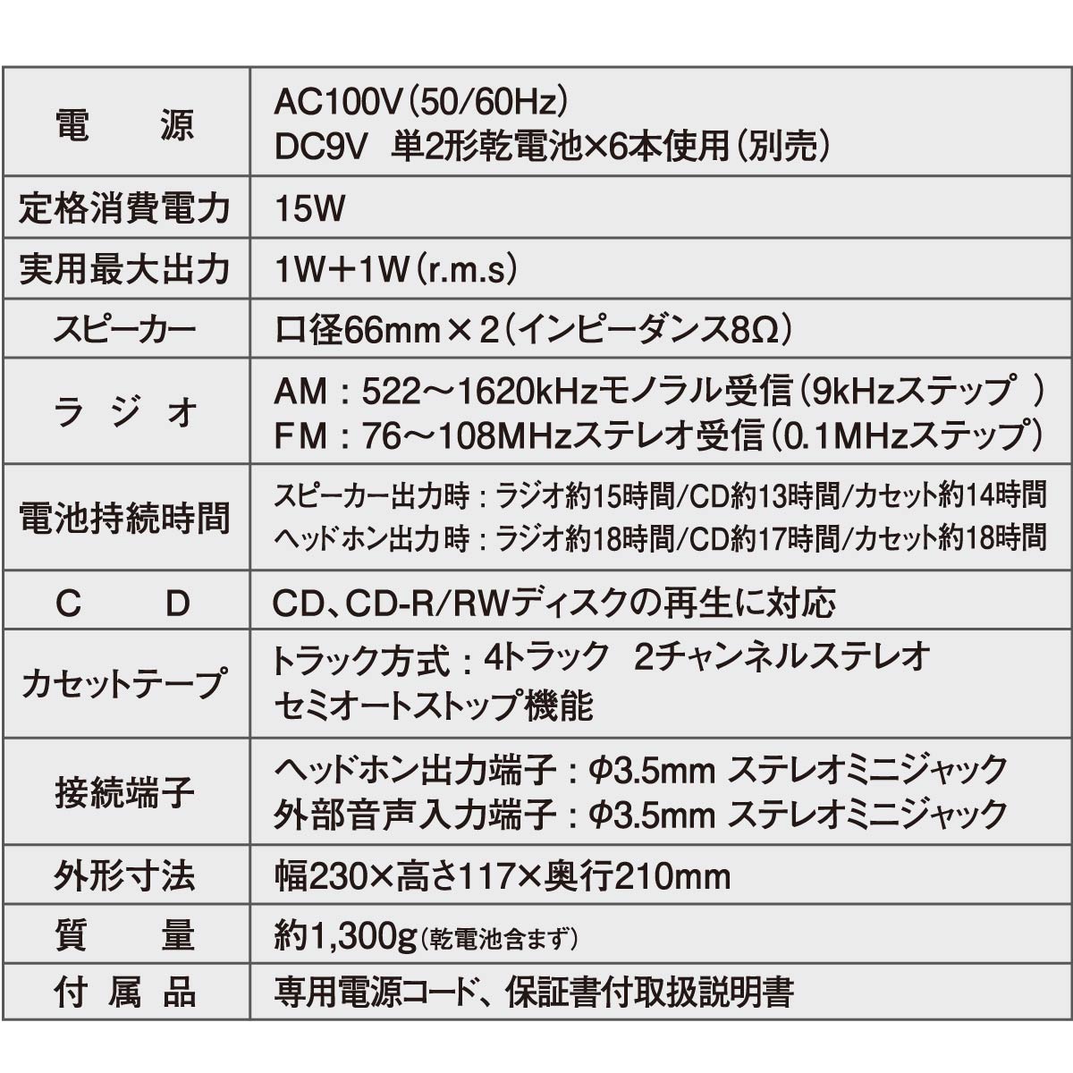 AudioComm CD饸åȥ쥳 ۥ磻ȡRCD-590Z-W 03-5037