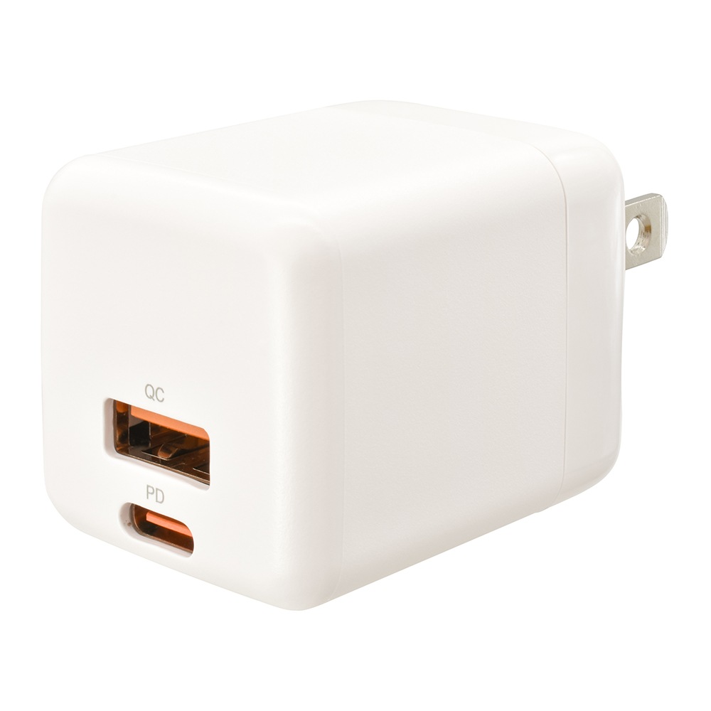 AudioComm PD/QC�б� AC���Ŵ� Type-C/A 30W��MAV-AP30WCA-W 01-7367