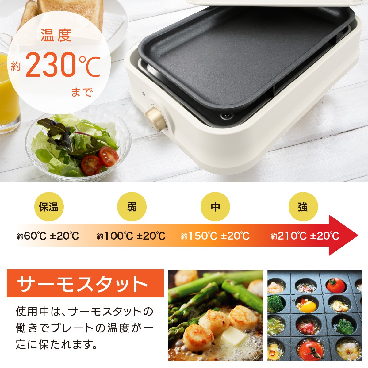 ホットプレート 3枚セット｜COK-PYH100AZ 08-1706｜通販ならオーム