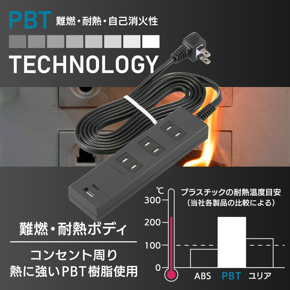 3�ĸ����å� �륬���� PD�б�Type-C/Type-A�ݡ����դ� 2m �֥�å���HS-TKU32PD23-K 00-1008