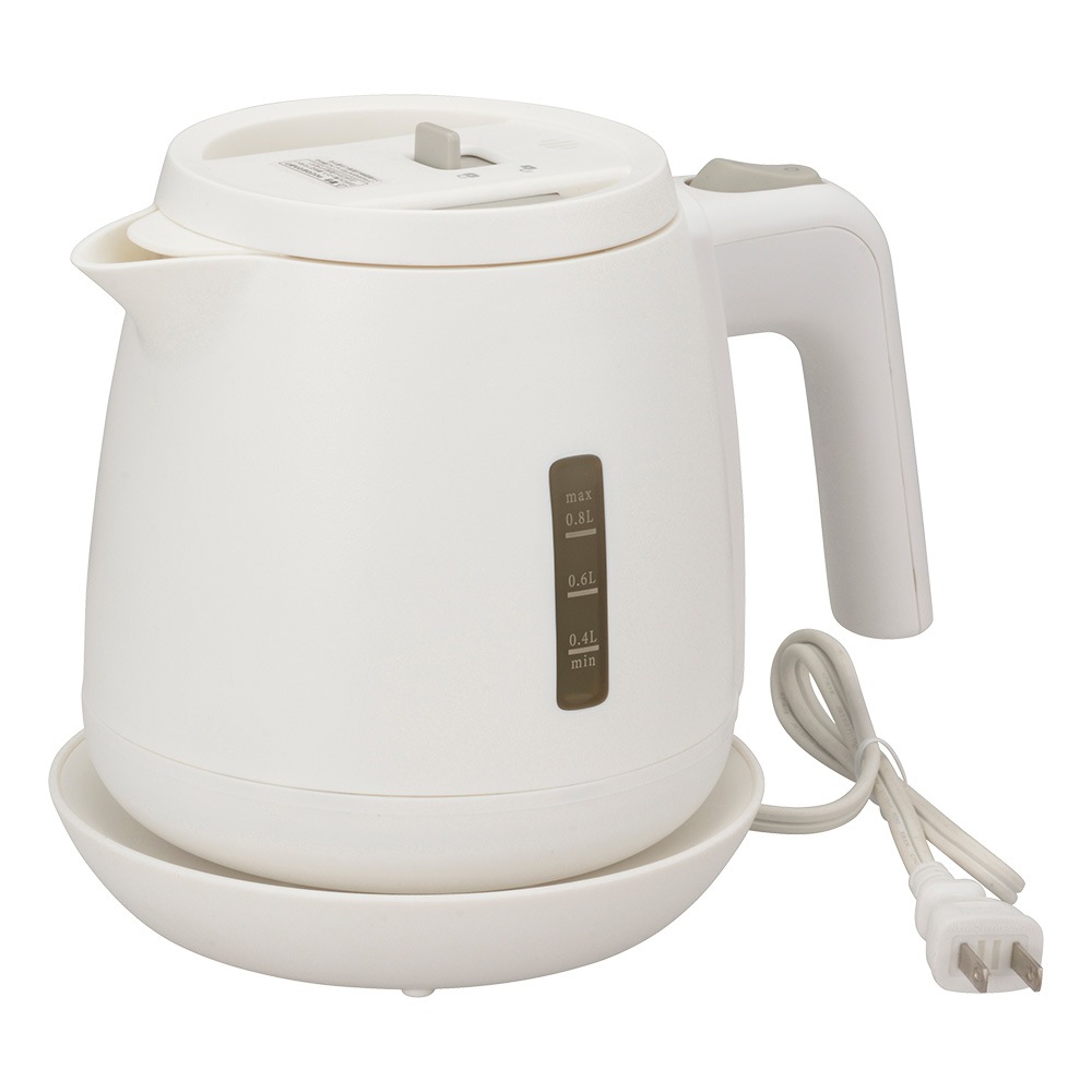 電気ケトル 0.8L 白｜COK-WS100D-W 08-5415｜通販ならオーム電機ダイレクト