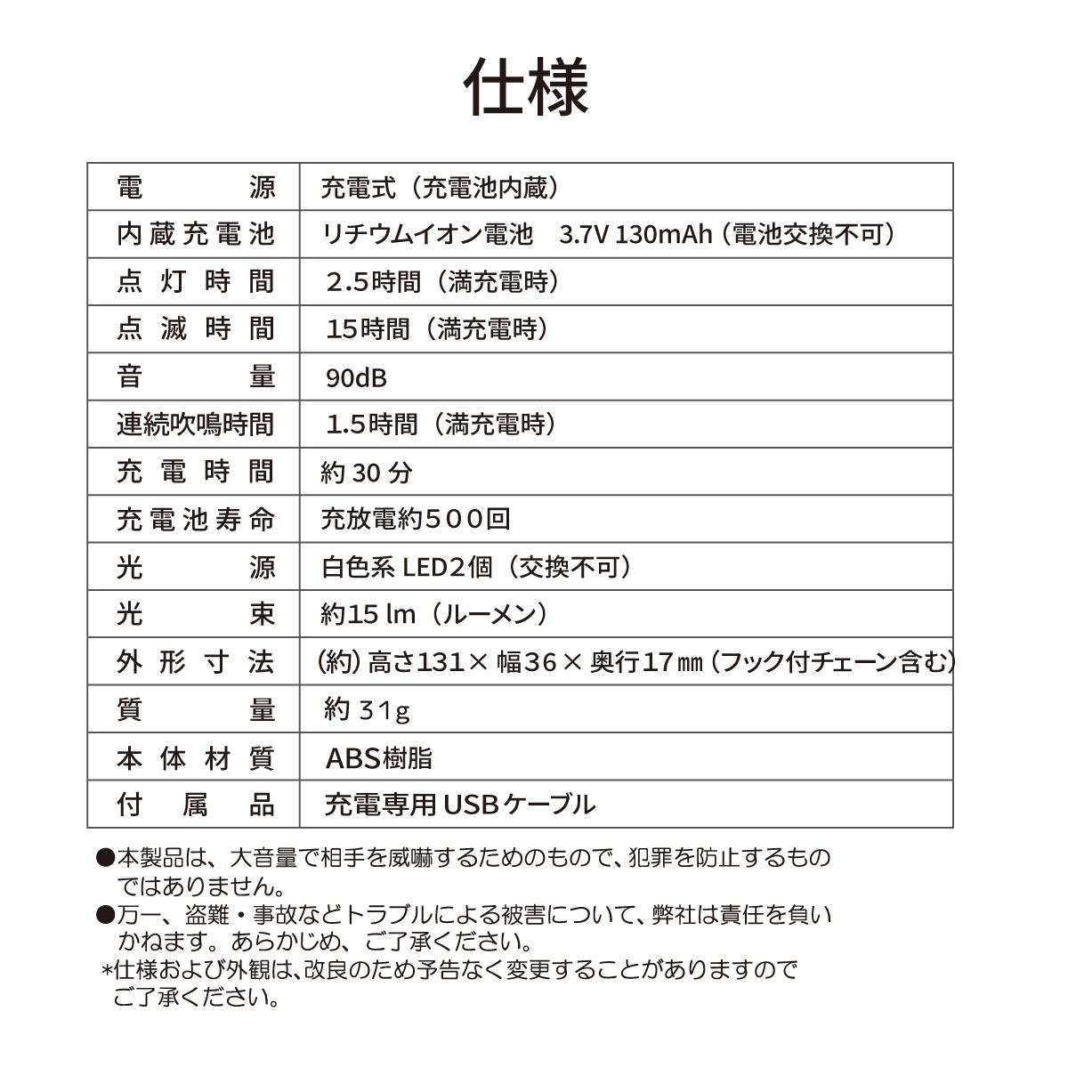 ���ȥ֥��� ���ȥ��顼���դ�LED�ߥ˥饤�� ���ż� �粻��90dB��KH-SOS1-W 08-1366