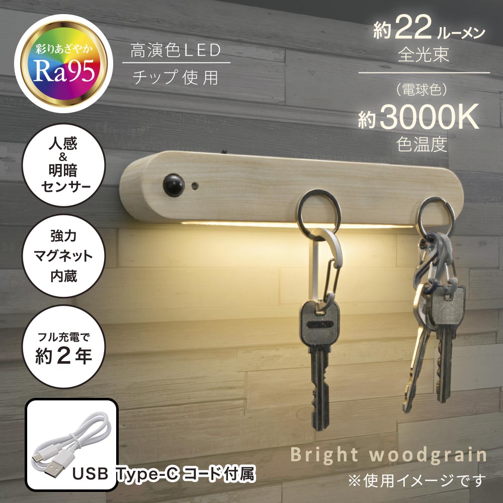 LED�ʥ��ȥ饤�� �ʹ������ť��󥵡��դ� ���뤤����Ĵ��NIT-BK06-W 06-3811