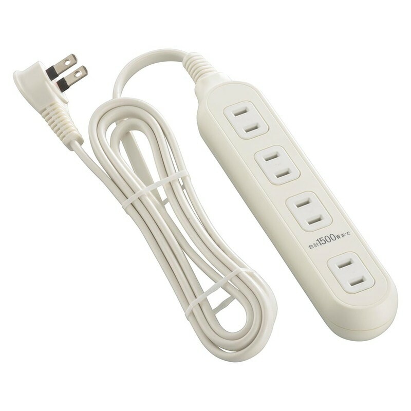 4個口タップ 1.5m｜HS-T415W22 00-1648｜通販ならオーム電機