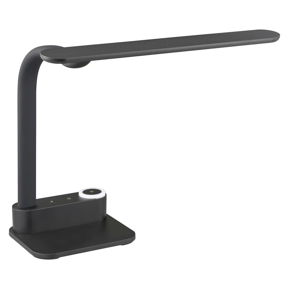 無段階調光のLEDデスクライト LEDデスクライト 無段階調光 3段階調色 825lm ブラック｜ODS-LDCR95K-K