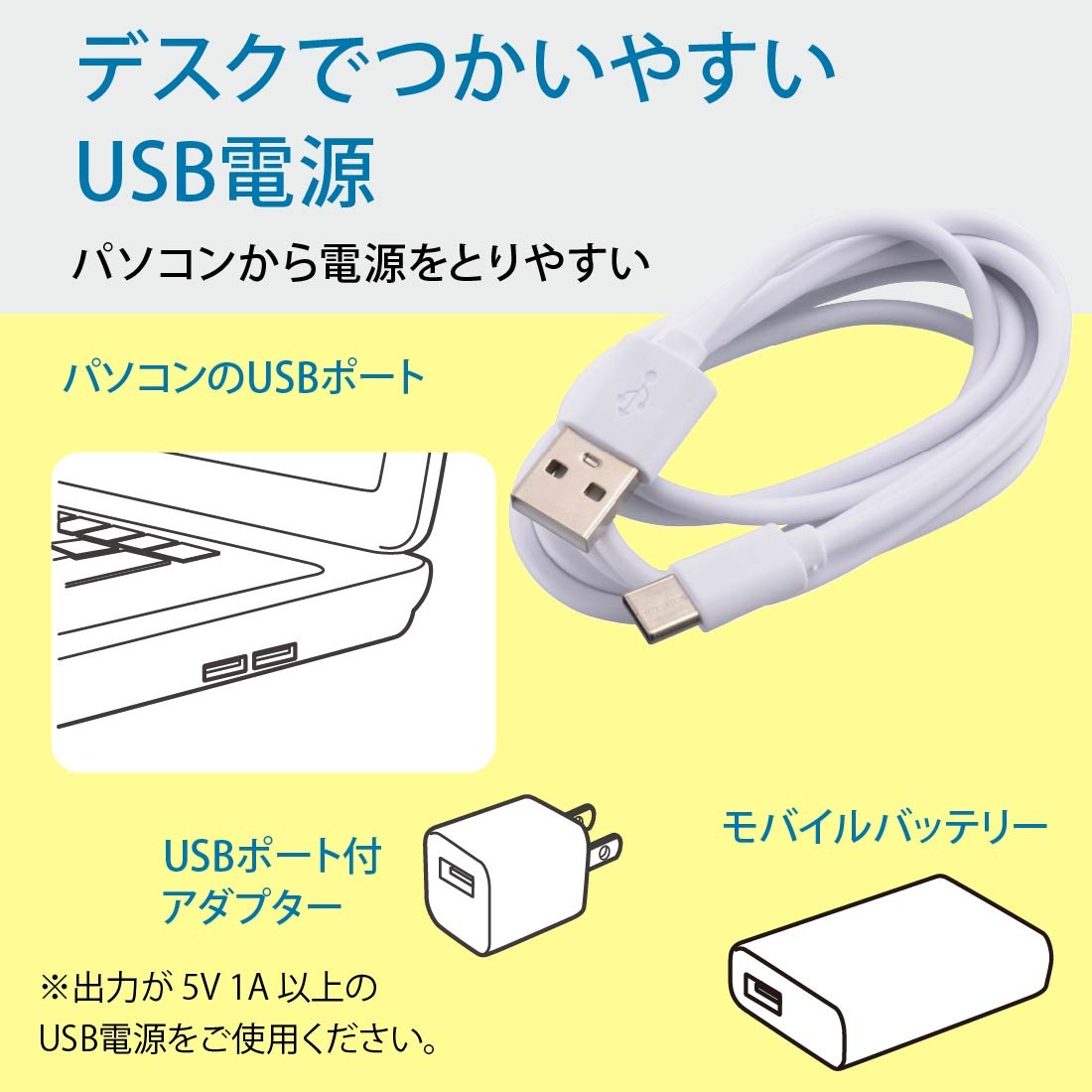 LEDǥ ޤꤿ߼DS-LS20USB-W 06-3843