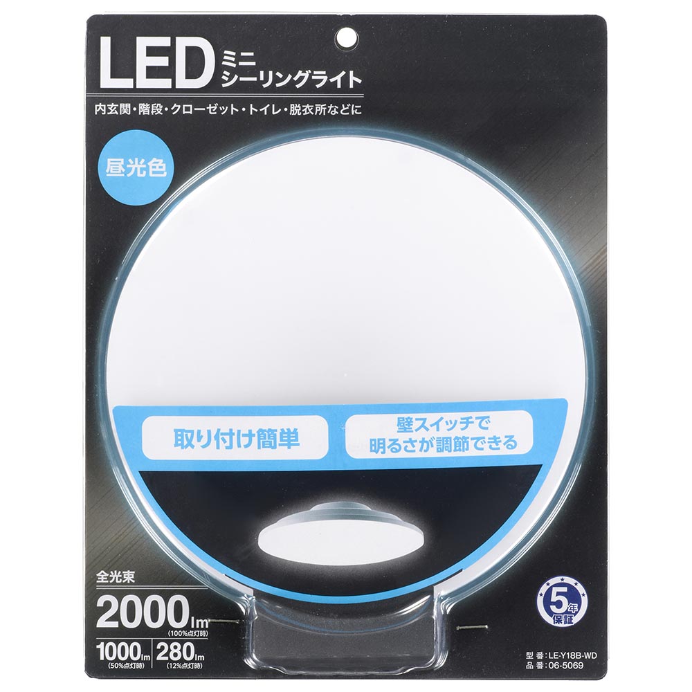 LED�ߥ˥�����󥰥饤�� 2000�롼��� �������LE-Y18B-WD 06-5069