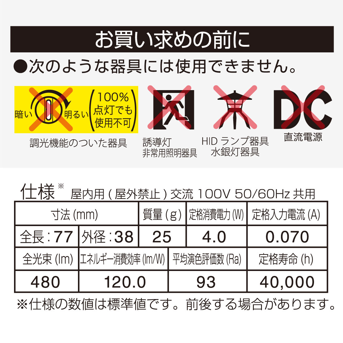 LEDŵ微E17 40 򿧡LDA4N-G-E17 RA 06-5558