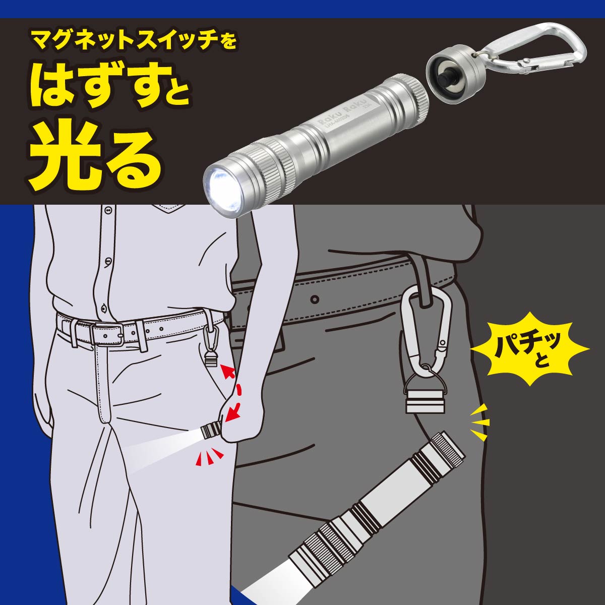 LEDキーライト ラクラク｜LHA-M02D5 08-1513｜通販ならオーム電機