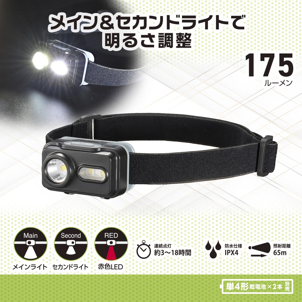 LEDヘッドランプ メイン＆セカンドライト｜LC-18A7 08-1663