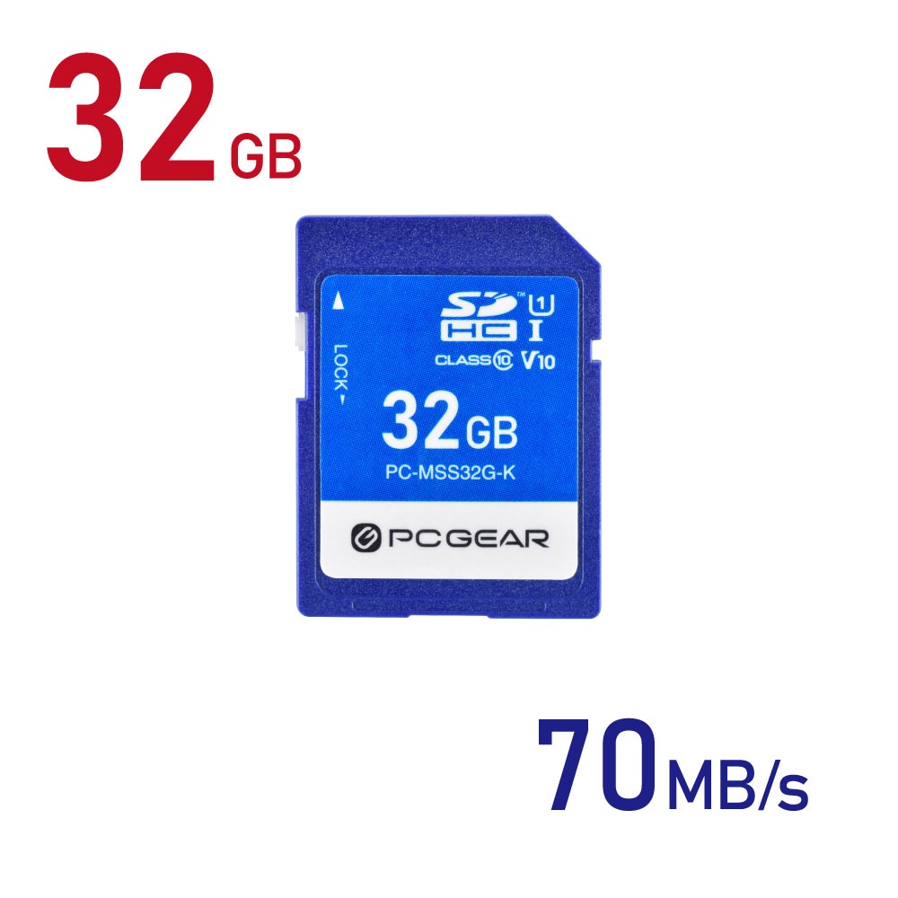 PCGEAR SD���꡼������ 32GB��PC-MSS32G-K 01-3939