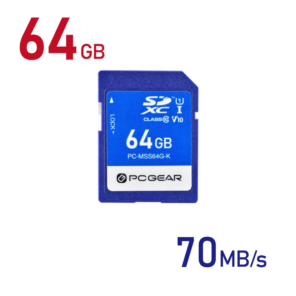 PCGEAR SD���꡼������ 64GB��PC-MSS64G-K 01-3940
