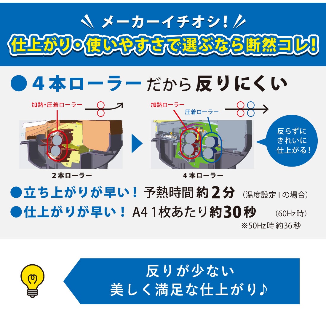 はりせん様　オーダーページ パーソナルラミネーター A4サイズ対応｜LAM-R442 00-5651｜通販なら
