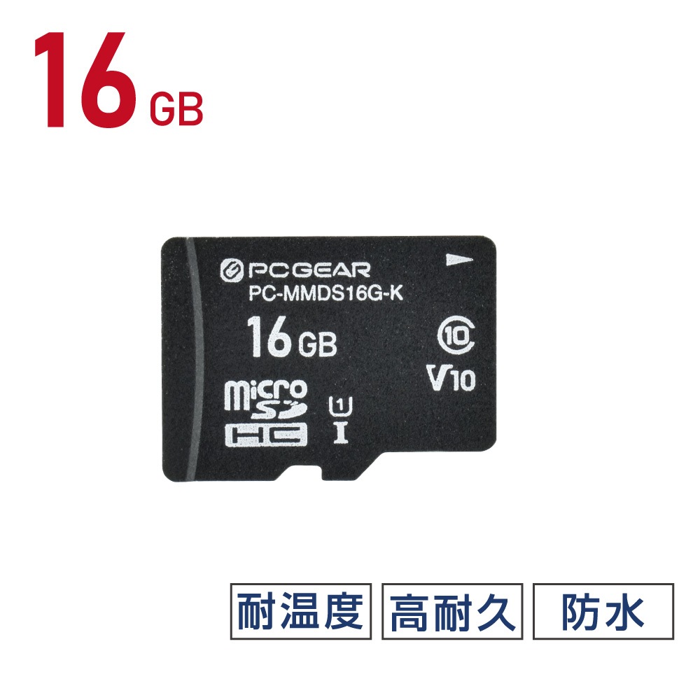 PCGEAR 16GB �ޥ�����SD���ꥫ���ɡ�PC-MMDS16G-K 01-3942