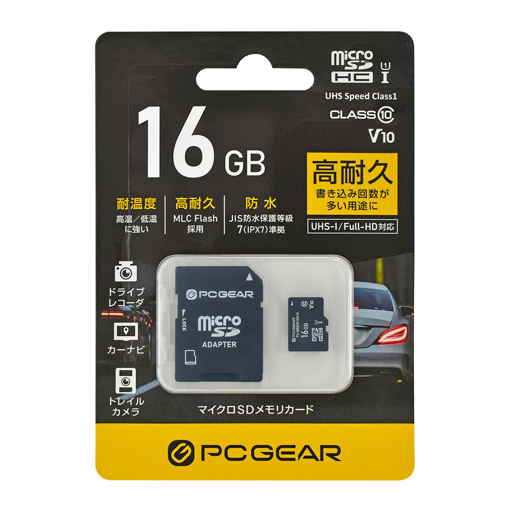 PCGEAR 16GB �ޥ�����SD���ꥫ���ɡ�PC-MMDS16G-K 01-3942