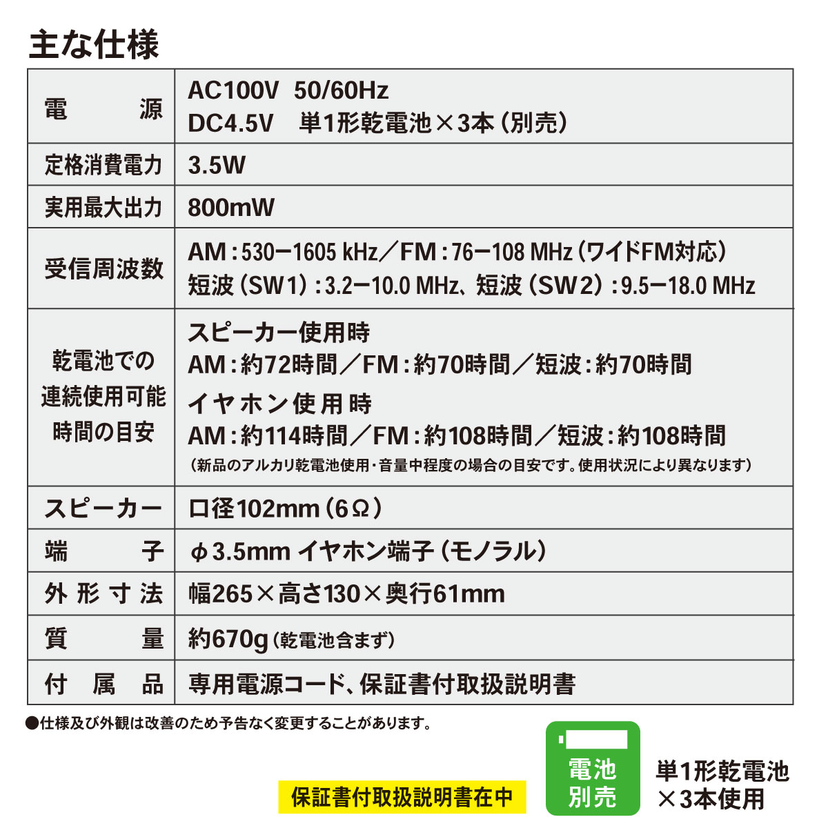 AudioComm�ݡ����֥�û�ȥ饸�� AM/FM��RAD-T900Z 07-9819