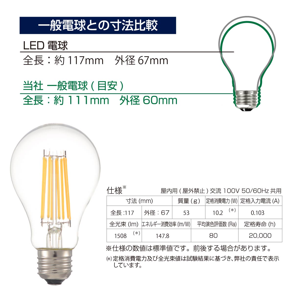 LEDŵ ե ŵ E26 100 ŵ忧LDA10L C6 06-3457