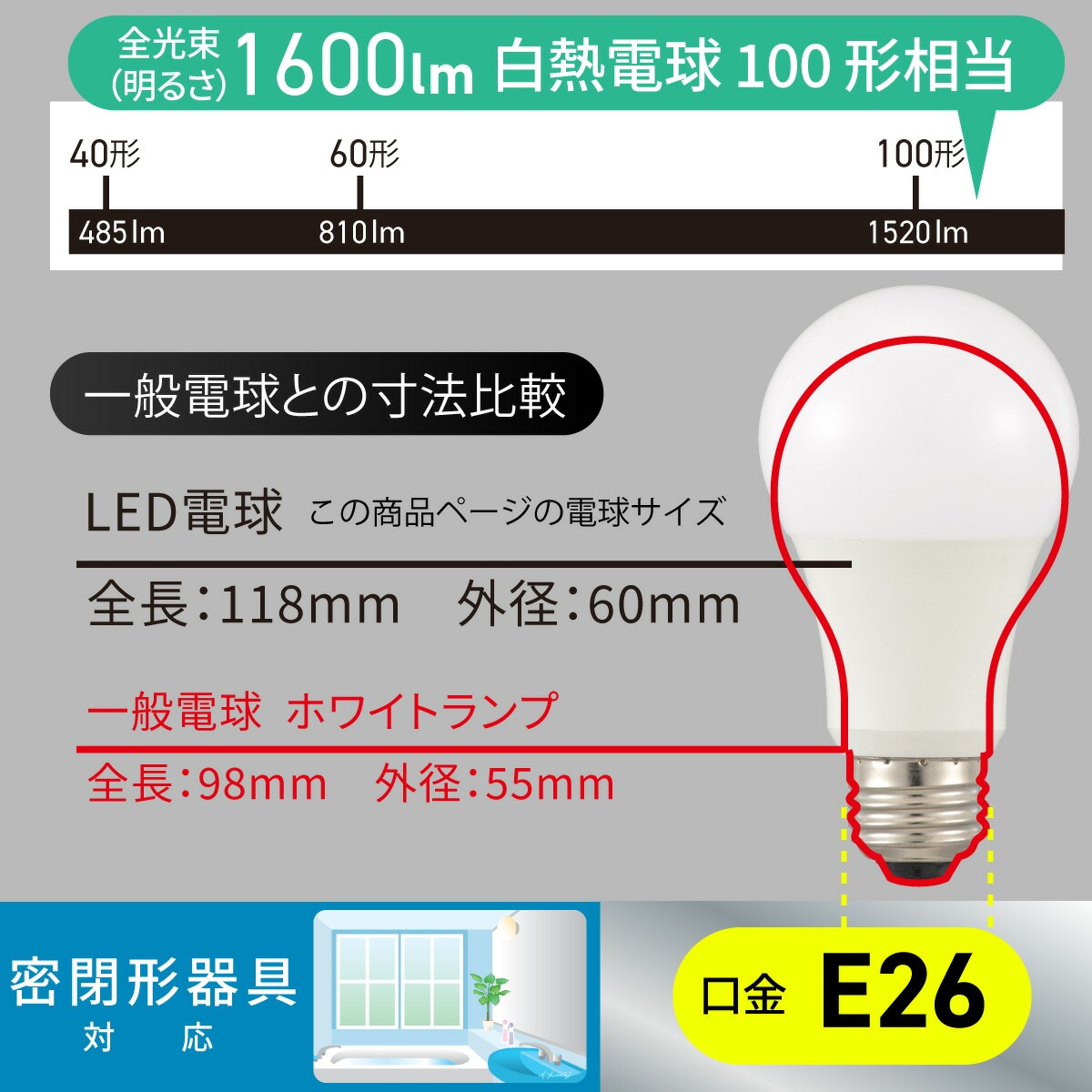 LED�ŵ� E26 100������ ���򿧡�LDA11N-G AG59 06-5461