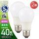 LED�ŵ� E26 40������ ���� 2������LDA4N-G AG59 2P 06-5464