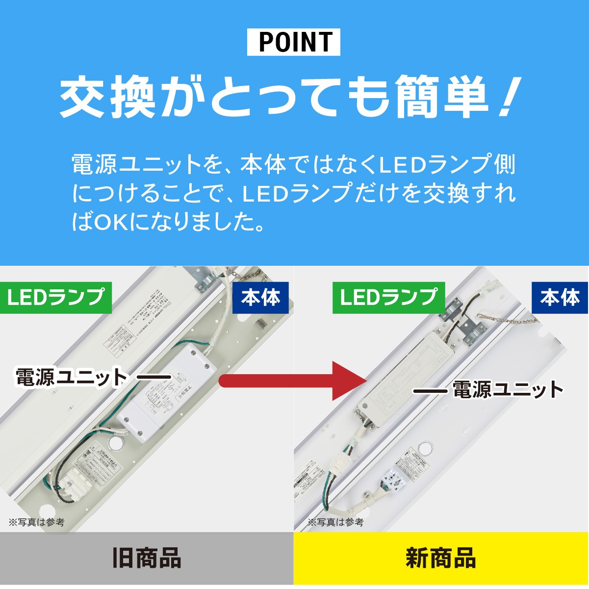 らいページ LEDベースライト 逆富士形 20形 1800lm 昼光色｜LT-BS2200V20N-D 06