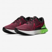 ナイキ Nike リアクト インフィニティ ラン フライニット 3 ランニングシューズ DH5392-003(ブラック/グリーンストライク/チームレッド/サイレンレッド)