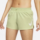 ナイキ Nike ウィメンズ DF スウッシュ ラン ショート レディースランニングパンツ DM7774-371(オリーブオーラ/(ホワイト))