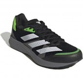 アディダス adidas ADIZERO RC4M ランニングシューズ GX6660(コアブラック/フットウェアホワイト/ソーラーグリーン)