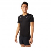 アシックス asics TRACK ELITE アイコンショートスリーブトップ ランニングTシャツ 2091A375-001(パフォーマンスブラック)