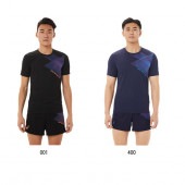 アシックス asics プリントショートスリーブトップ ランニングTシャツ 2091A443