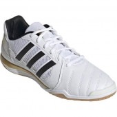 アディダス adidas トップサラ フットサルシューズ HR0147(フットウェアホワイト×コアブラック×ゴールドメタリック)