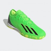 アディダス adidas エックス スピードポータル.3 IN フットサルシューズ GW8464(ソーラーグリーン/コアブラック/ソーラーイエロー)