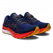 アシックス asics GEL-KAYANO 29 EXTRA WIDE ランニングシューズ 1011B471-401(Deep Ocean/Cherry Tomato)