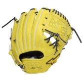 ミズノ MIZUNO 軟式用 ミズノプロ 5DNAテクノロジー22モデル【内野手用(ウェブ下ポケット浅め):サイズ9】 1AJGR27203-40(ナチュラルライム) 軟式グローブ