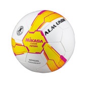 ミカサ フットサルALMUNDO 検定球4号 手縫い FS452B-YP(イエロー/ピンク) フットサルボール