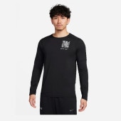 ナイキ Nike DF S72 エレメント LS クルー FB8518-010(ブラック/ホワイト) ランニングTシャツ