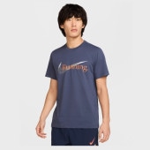 ナイキ Nike DF ヘリテージ S/S Tシャツ FJ2363-437(サンダーブルー) ランニングTシャツ