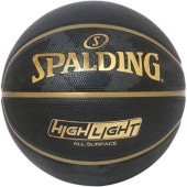 スポルディング SPALDING ハイライト ゴールド 7 85093J(ブラック×ゴールド) バスケットボール