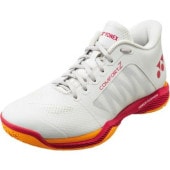 ヨネックス YONEX パワークッション コンフォート Z ワイド ミッド SHBCFZ3WM-236(オフホワイト/レッド) レディースバドミントンシューズ