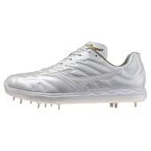 ミズノ MIZUNO 【ミズノプロ】スピードレボプロ(野球/ソフトボール) 11GM2505-01(ホワイト×ホワイト) 野球スパイク