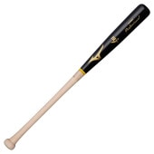ミズノ MIZUNO 硬式用プロフェッショナル(木製/84cm/平均890g/ダイナ加工) MA型 1CJWH17509-09(ブラック×生地出し) 硬式バット