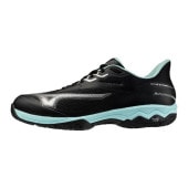 ミズノ MIZUNO 【クレー/砂入り人工芝コート】ウエーブエクシードコート SW OC 61GB2519-09(ブラック×ターコイズ) テニスシューズ
