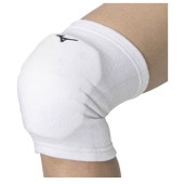 ミズノ MIZUNO 膝サポーター(パッド有/1個入り)(バレーボール) V2MYA002-01(ホワイト×ブラック) バレーボールサポーター