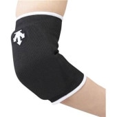 デサント DESCENTE エルボーパッド DVB8710C-BLK(ブラック/ホワイト) バレーボールサポーター