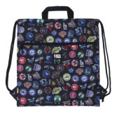 NBA ナップサック ALLOVER NBA063-BLK(ブラック) バスケットボールバッグ