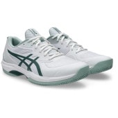 �����å��� asics GAME FF CLAY/OC�ʥ���ˡ����졼�� 1041A490-104(White/Dark Neptune) �ƥ˥����塼��